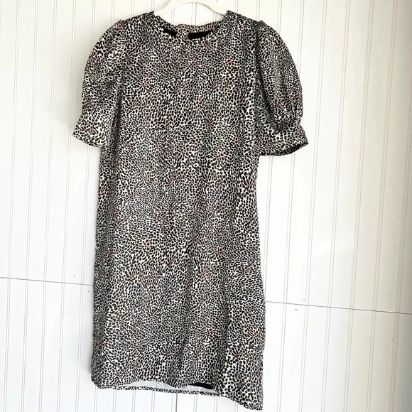 Molly Bracken Size S Ladies Woven Dress in Camo Panther Khaki Shift Dress NEW! - Picture 5 of 10